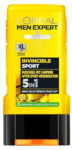 3 er Pack L'oreal Men Expert Invincible Sport 5-in-1 mit Campher Duschgel Shower Gel 3 2x 250 ml