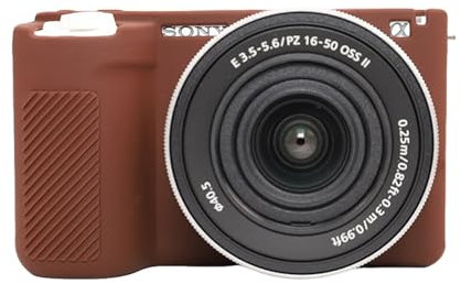 ZV-E10 II Case,Soft Silicone Protective Case Ultra-Thin Lightweight for Sony ZV-E10 II Camera (Coffee)