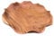 28cm Large Wooden Bowl - Handcrafted Teakwood Serving, Salad, Fruit, or Decorative Bowl for Kitchen, Nibbles, Snacks and Pot Pourri - Unique, Rustic Design, Natural Teakwood Plate