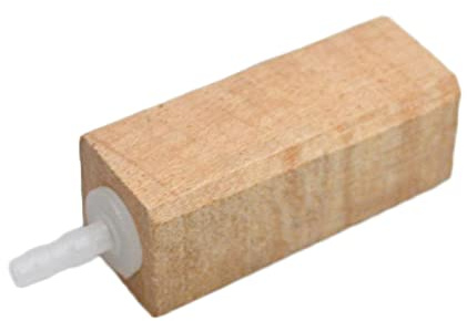 Uqezagpa Sauerstofferhöhender Fisch für Aquarien, Holz-Luftstein, Mineralblasen-Freigabe, Aquarium-Luftstein für Hydrokultur und Aquaponische Fische, Aquarium-Zubehör für Aquarium