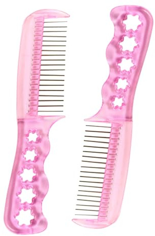 Beaupretty 2Pcs Anti-static Doll Wig Wire Brush for Women Lightweight Portable Hair Extension Comb with Comfortable Grip Heat-resistant Detangling Tool for Styling and Caring Synthetic Wigs