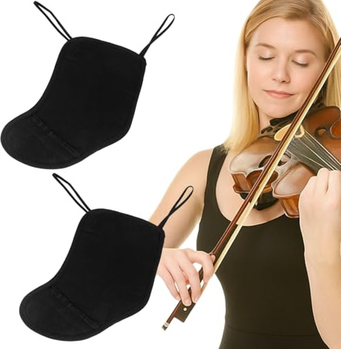 2 Stück Violine 4/4, Schulterstütze geige 4/4, Geige Kinnhalter Geigenzubehör, Schulterstütze Violine, Geigen Kinnauflage Pad, Violine Kinnstütze Pad Protector, Kopfstütze Violine