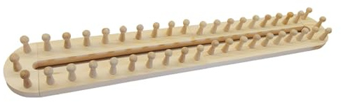 Ysyqkn Decken-Strickwebstuhl, Holzwebstuhl, dickes Garn Decke Peg Loom, DIY Decken-Webstuhl, Bastelzubehör, 4 Abschnitte