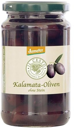 Il Cesto Oliven Kalamata, entsteint in Lake, 315g