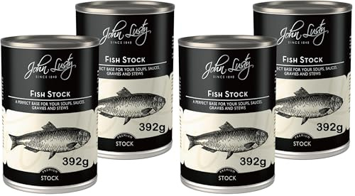 Fish Stock 2 Can Bundle Containing 2 Cans of John Lusty Fish Stock 2 x 392g (Pack of 2)