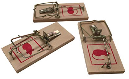 Piège à souris en bois-lot de 3