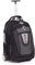 Black Laptop Bag with Wheels - Brio by Gino Ferrari 17 Inch Padded Laptop/MacBook Compartment Bag On Wheels GF506