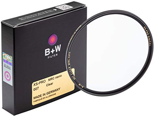 B+W Schutz-Filter, Clear Filter (62mm, MRC Nano, XS-Pro, 16x vergütet, slim, Premium)