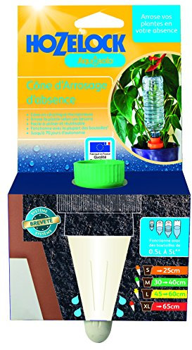 HOZELOCK - Système d'Arrosage Goutte-à-Goutte Autonome Aquasolo - Taille M (x1) : Arrosage d'Absence, Idéal pour Plante en Pot, Jardinière, Fleurs et Potager, Cône Vert en Céramique [2711 3465]