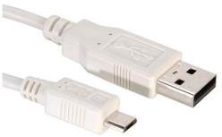 Nilox 1.8m USB 2.0 A - Micro USB 2.0 B M/M cavo USB 1,8 m USB A Micro-USB B Bianco