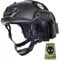 Airsoft Maritime Casque réglable en ABS pour airsoft ou paintball Noir
