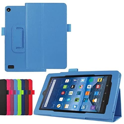 Amazon Fire 7 case, Saturcase PU in pieghevole Folio stand custodia cover per Amazon Kindle Fire 7 Tablet (17,8 cm display HD – 2015 Release)