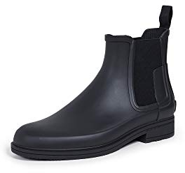 Hunter Refined, Stivali Chelsea Unisex-Adulto, Black, 45 EU
