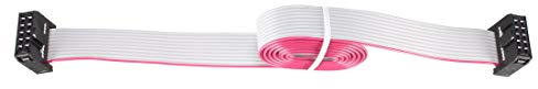 sourcing map 2.54mm Pitch 2 Zeile 10 Pin Buchse zu Stecker IDC Jumper Kabel Flachbandkabel 1M
