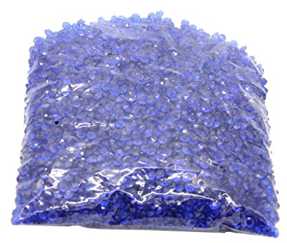 Evilandat 5000 PCS Streudeko Diamant Tischdeko Stein Verzierung Hochzeit Glitzert Klar Bling Faux Acryl Optik, 4,5 mm, Nachtblau
