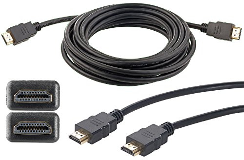 auvisio HDMI Anschluss: High-Speed-HDMI-Kabel für 4K, 3D & Full HD, HEC, schwarz, 5 m (Netzwerk-fähiges HDMI-Kabel, 4K-Kabel mit HDMI-Anschlüssen, Verlängerungskabel)