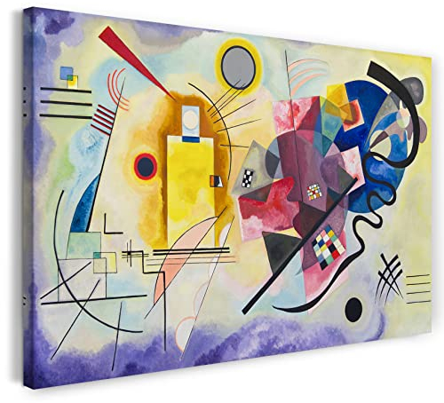 Kunstdruck auf Leinwand, 80 x 60 cm, Wassily Kandinsky – Gelb-Rot-Blau (1925)