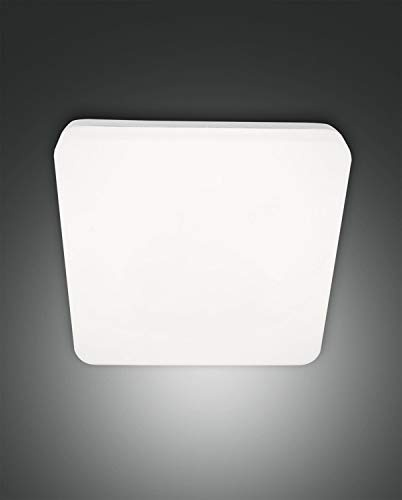 Fabas Luce LED Deckenleuchte FOLK, 1x 27W, 3000K, 2150lm, IP65, weiß, mit Bewegungsmelder