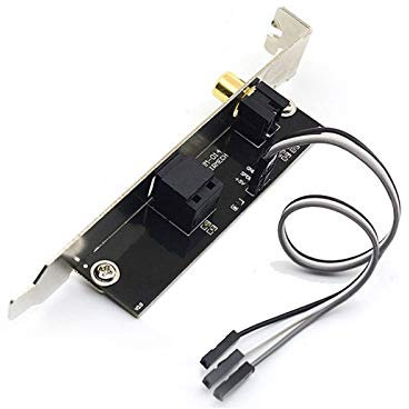 Luntus SPDIF Câble de sortie optique et RCA Sortie audio numérique pour carte mère