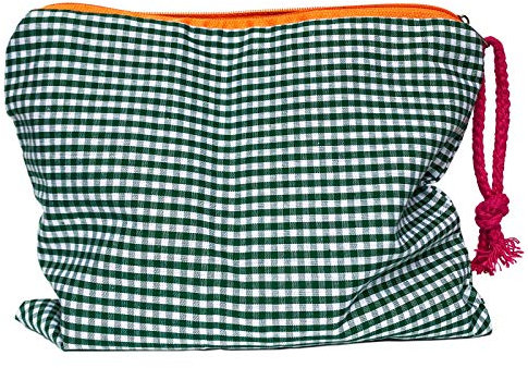 FIYUK Makeup Bag Portable Pouch Purse Bag Travel Cosmetic Storage Organizer Lightweight for Women (Green)