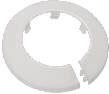 sourcing map 10Stk. Rohrabdeckung 50mm PP-Plastik Heizkörper Schild Ablaufleitung Weiß