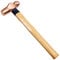 WEDO Kugelhammer, 340g, Kupfer Schlosserhammer, Ingenieurhammer, Vorschlaghammer, Kugelhammer mit Holzgriff, Länge 300mm