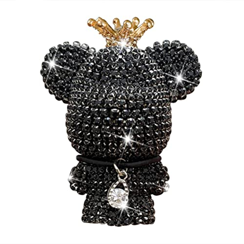 Kuashidai Bling Strass Bär Auto Lufterfrischer Luft Lüftungsschlitz Clip Dekoration Auto Innenraum Hängende Parfüm Duft Ornament Zubehör Auto-Styling