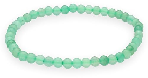 Lebensquelle Plus Mini Kugelarmband | 4mm | Hochwertiges Edelsteinarmband (Aventurin, grün)