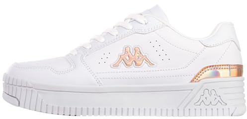 Kappa Unisex EMELA Women Sneaker, Weiß, 40 EU