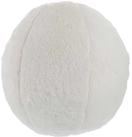 ABOOFAN Kuschelkissen Sofakissen Plüschkissen Wurfkissen Kugel Form Dekokissen Stuhlkissen Schmusekissen Umarmungskissen für Zuhause Couch Bett Büro Deko Beige