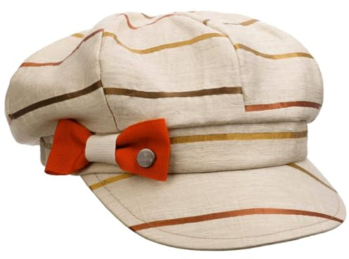 LIERYS Montoja Ballonmütze Baker-Boy-Stil Damen Beige Made in Italy Frühjahr Sommer