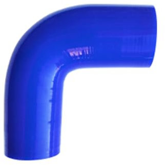 Simoni Racing R6B Manicotti Manitor Curva 90° in Silicone Rinforzato, Tubi siliconici per Motori, diemtro 51-45mm, Blu
