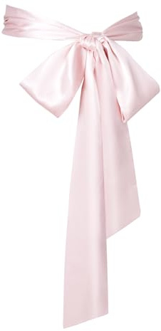 obmwang Hochzeits-Satin-Schärpe für besondere Anlässe, Brautschärpe, 10,2 cm breit, doppelseitig, Pink, 10 x250cm