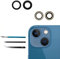 2 Pcs/Set 13/13 Mini Rear Back Camera Glass Lens Replacement for iPhone 13/iPhone 13 Mini Camera Glass Lens Replacement + Repair Tool Kit Set,Anti-Lens Scratch