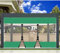 SDLLG Transparent Pavillonplane Gartenplane mit Ösen PVC Winddicht Vorhang 0.5mm Wasserdichter Plane Trennvorhang für Draussen Terrassen Garten Balkon 2x2.6m(HxL) Grün mit 2 Reißverschlüsse