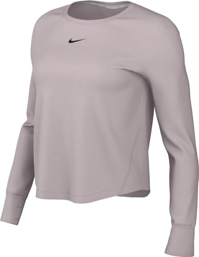 Nike Damen Top W Nk One Classic Df Ls Top, Platinum Violet/Black, FN2801-019, XL