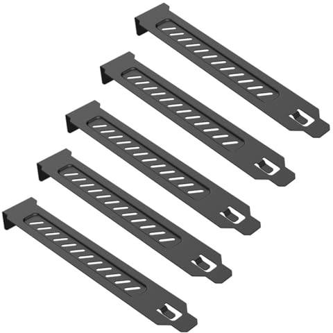 TQPUWT filtros Antipolvo para el Ventilador del Ordenador, 5 Piezas Filtro de Polvo, Cubiertas de Ranura PCI, Placa de obturación de Filtro de Polvo, para Ordenador Chasis, Negro
