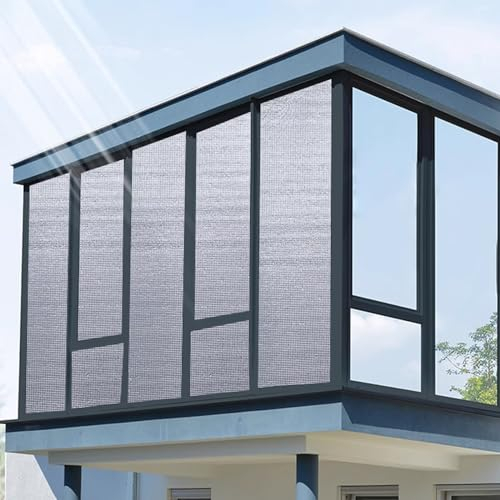 Zhaomi Fensterfolie, 8 Mm Dicke Doppelseitige Aluminiumfolie Ohne Kanten Und Nicht Perforiert, Verdunkelnde Sichtschutz-Fensterfolie, Geeignet Für Schlafzimmer, Hitzeschutzfolie (130x210cm/51x83in)