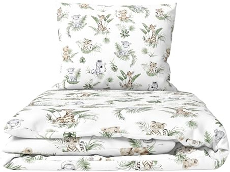 Baby Comfort 2 Piece Children Quilt Duvet & Pillow Set 80x70 cm 12M+ (Safari)