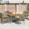 SECOLI Gartenstühle 4er Set Polyrattan Outdoor Sessel wetterfest Gartensessel Outdoor Gartenstühle Rattan polyrattan stühle Garten Essstühle Stuhl mit Armlehne Balkonstuhl-Grau -