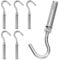 Keadic 6Pcs M6 Expansion Hook,304 Stainless Steel Concrete Wall Hook, Expansion Anchor Bolt Open Cup Hooks Heavy Duty Concrete Hook for Concrete Brick and Stone