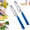 2 Stück Zaubermesser Italien 3 in 1 Quick Slicing Knife schnelles schneidemesser mit Verstellbarer Feder, Gios Zaubermesser Schnellschneidemesser Schnell Schneide Messer für Gemüse Obst