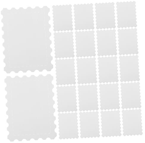 KOMBIUDA 25stücke Teiliges Aquarell Blanko Stempelpapier Kreatives Wasserfarbenpapier Für Scrapbooking Mailing Künstlerbedarf Weiß