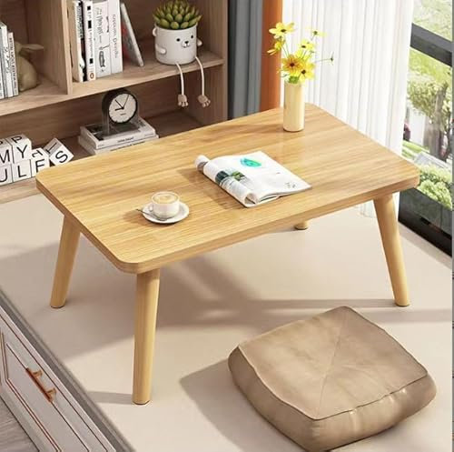 XUANYU Table Basse Moderne, Petite Tables de Salon pour 2 Personnes, Table Salon Basse pour Salon Balcon Fenêtre et Baie Vitrée (Bois 60 * 40 * 32cm)