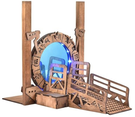 Jasaly Buchstütze Stargates, Buchstützen Galaxy Gate, Kreative Grenzüberschreitende Zeittunnel, Portal-Buchstützen für das Bücherregal im Büro