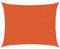 vidaXL Voile d'ombrage 160 g/m² rectangulaire Orange 6x8 m PEHD, Voile de Soleil, Voile d’ombrage, Store de Patio, Voile de Pare-Soleil