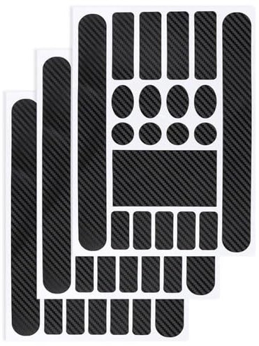 CULEB 3 Pezzi Protezione Telaio Bici Adesivi in Carbonio,Adesivi Bicicletta Telaio,Pellicola Protettiva Telaio Bici,Pellicola Protettiva MTB in Carbonio,per Bici,MTB ecc