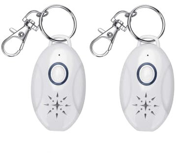 Repellente per parassiti ad ultrasuoni, repellente per zecche portatile da esterno Repellente elettronico per il controllo dei parassiti Rifiuto delle pulci Tick Ragni Scarafaggio Cimici (2 pezzi)
