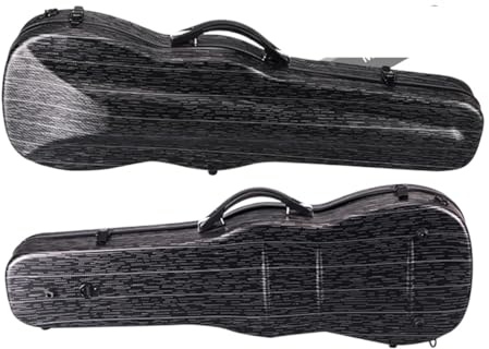 Custodia Per Violino Custodia for viola da 16 pollici in fibra di carbonio, zaino leggero, compressiva, resistente alle cadute e alla pioggia, scatola for con spedizione aerea(Light green)