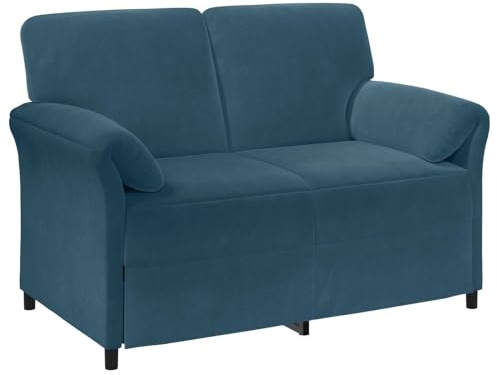 vidaXL 2-Sitzer Sofa Blau 138 x 83 x 95 cm Samt